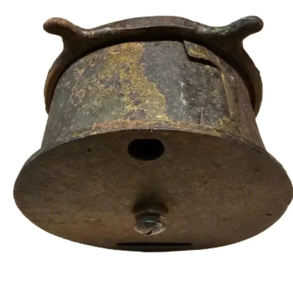 Vintage "Time Is Money" Cast Iron Bank - Picture 6 of 7